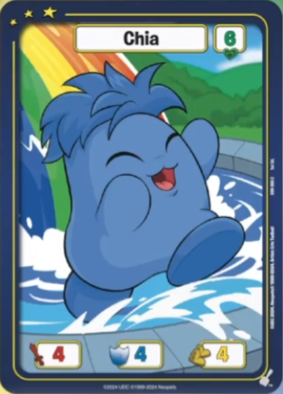 FOIL Chia (Blue) - DON-006 - C - Neopets TCG  Defenders of Neopia 1st Edition