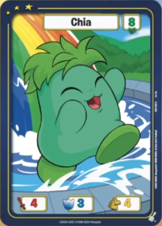 FOIL Chia (Green) - DON-008 - C - Neopets TCG  Defenders of Neopia 1st Edition