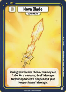 FOIL Nova Blade - DON-212 - R - Neopets TCG  Defenders of Neopia 1st Edition