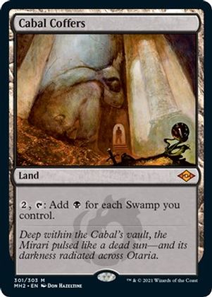 Etched Foil Cabal Coffers 301 - Etched Foil Mh2 Modern Horizons 2