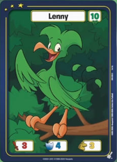 FOIL Lenny (Green) - DON-036 - C - Neopets TCG  Defenders of Neopia 1st Edition