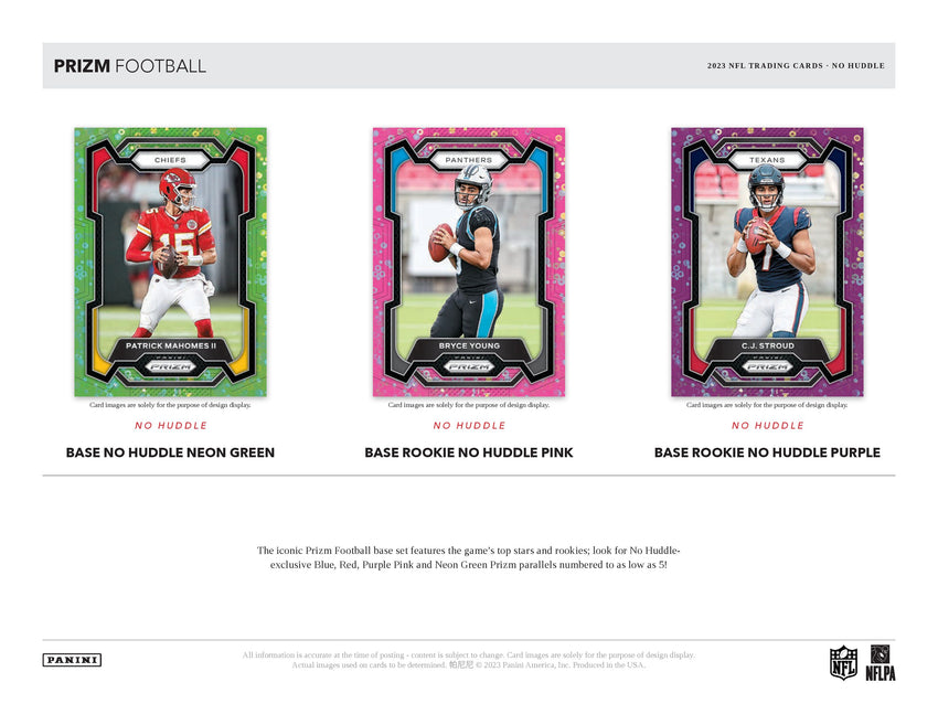 2023 Panini Prizm No Huddle Football Hobby Box