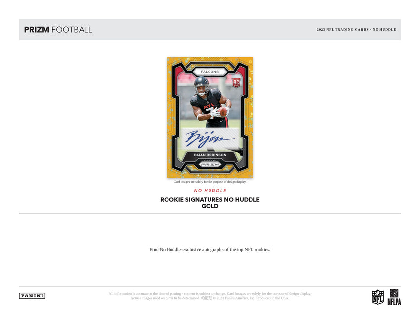 2023 Panini Prizm No Huddle Football Hobby Box