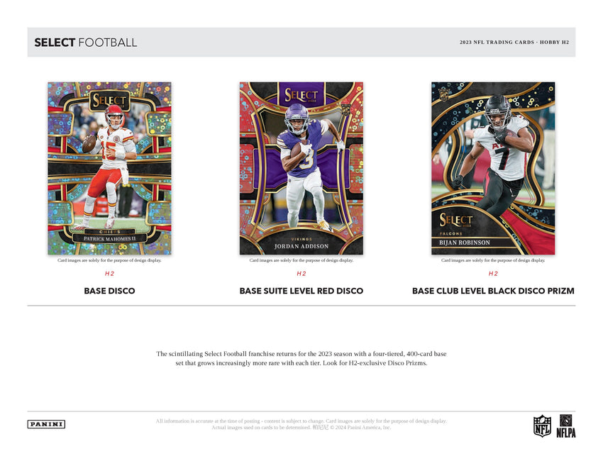 2023 Panini Select H2 Football Box