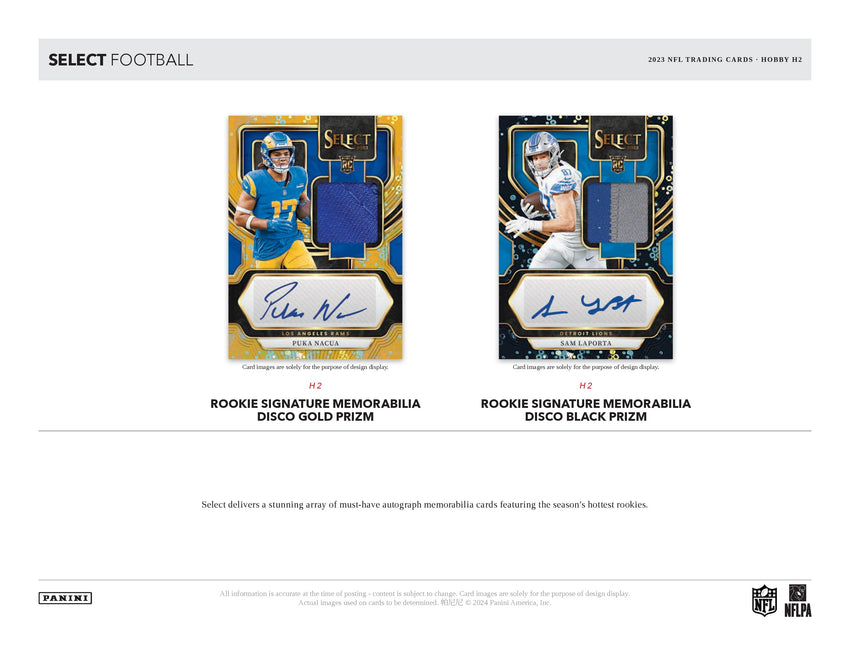2023 Panini Select H2 Football Box