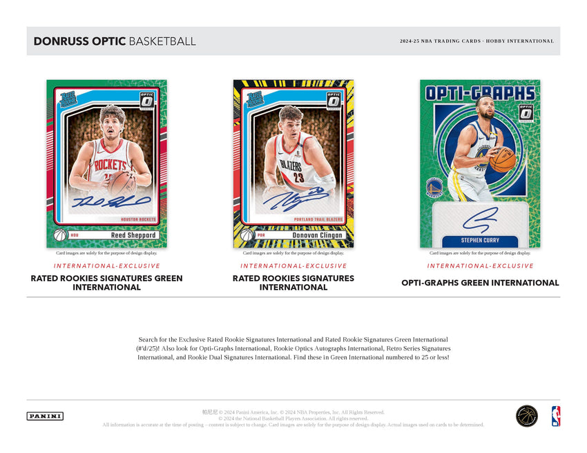 2024-25 Panini Donruss Optic Basketball Hobby International Box