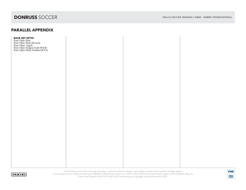2024-25 Panini Donruss Soccer Hobby International Box