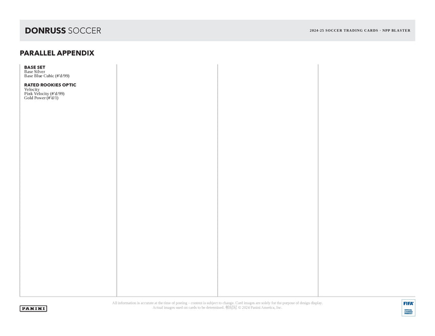 2024-25 Panini Donruss Soccer 6-Pack Blaster Box
