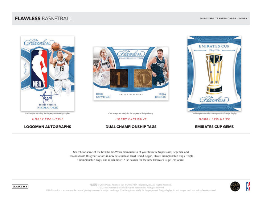 2024-25 Panini Flawless Basketball Hobby Box