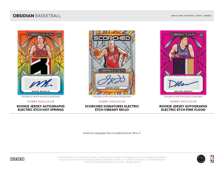 2024-25 Panini Obsidian Basketball Hobby Box