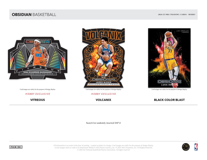 2024-25 Panini Obsidian Basketball Hobby Box