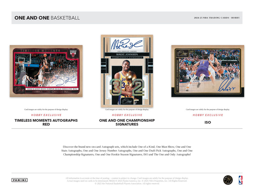 2024-25 Panini ONE AND ONE Basketball Hobby Box