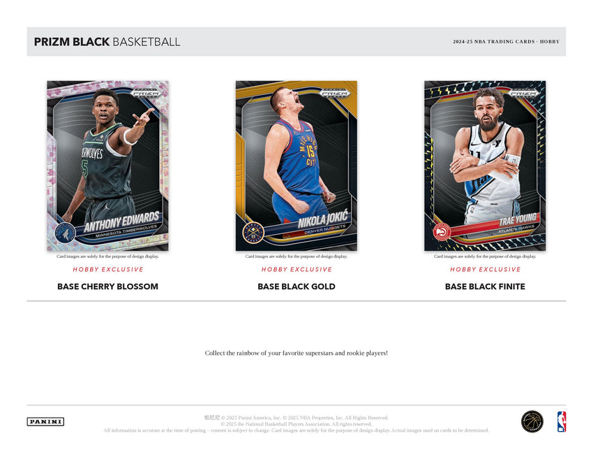 2024-25 Panini Prizm Black Basketball Hobby Box