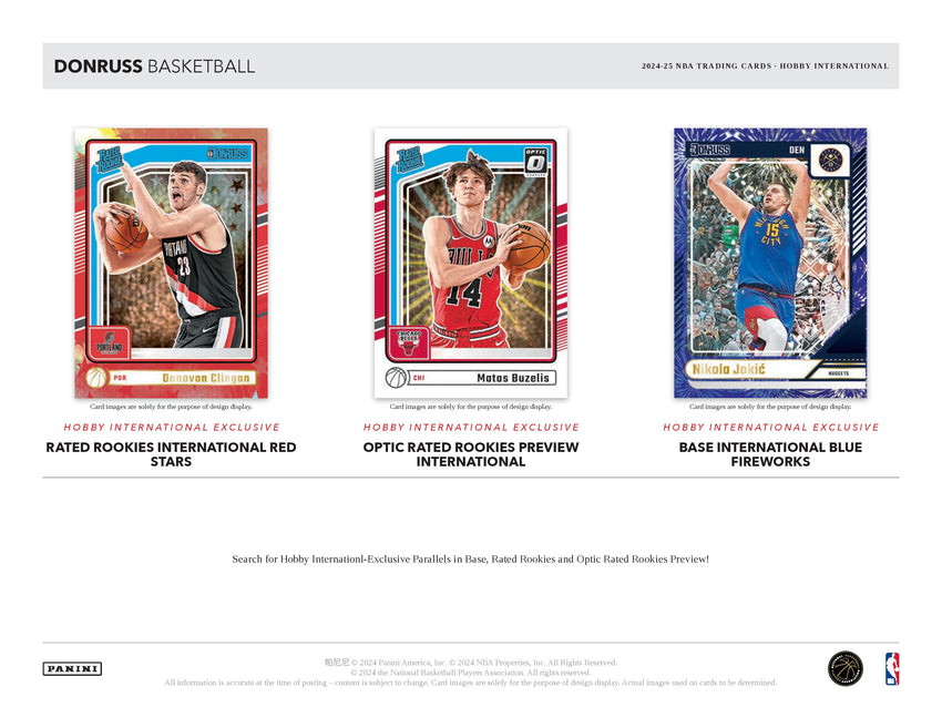 2024-25 Panini Donruss Basketball International Hobby Box