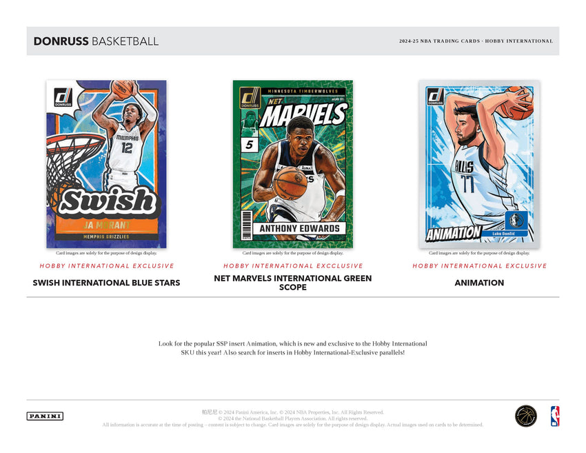 2024-25 Panini Donruss Basketball International Hobby Box