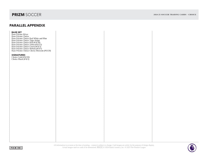 2024-25 Panini Prizm Premier League Soccer Choice Box