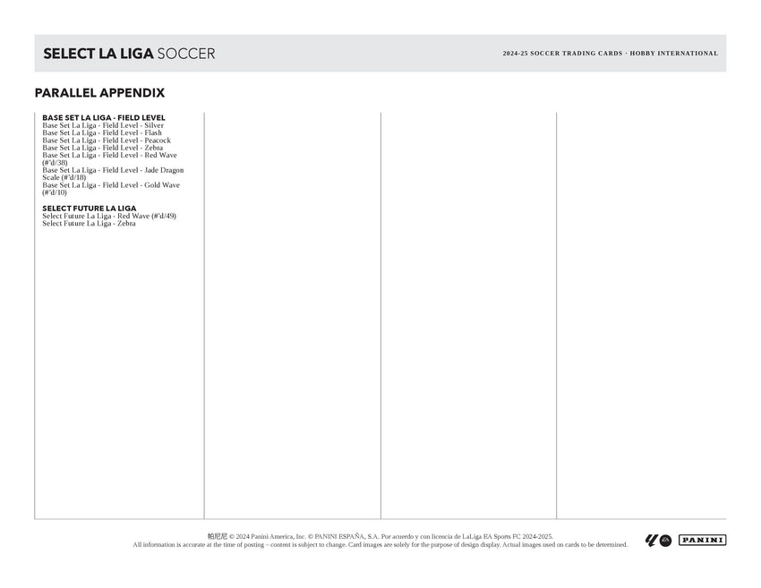 2024-25 Panini Select La Liga Soccer International Hobby Box