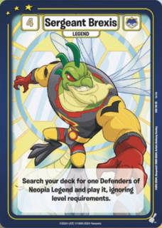 Sergeant Brexis - DON-166 - SR - Neopets TCG  Defenders of Neopia 1st Edition