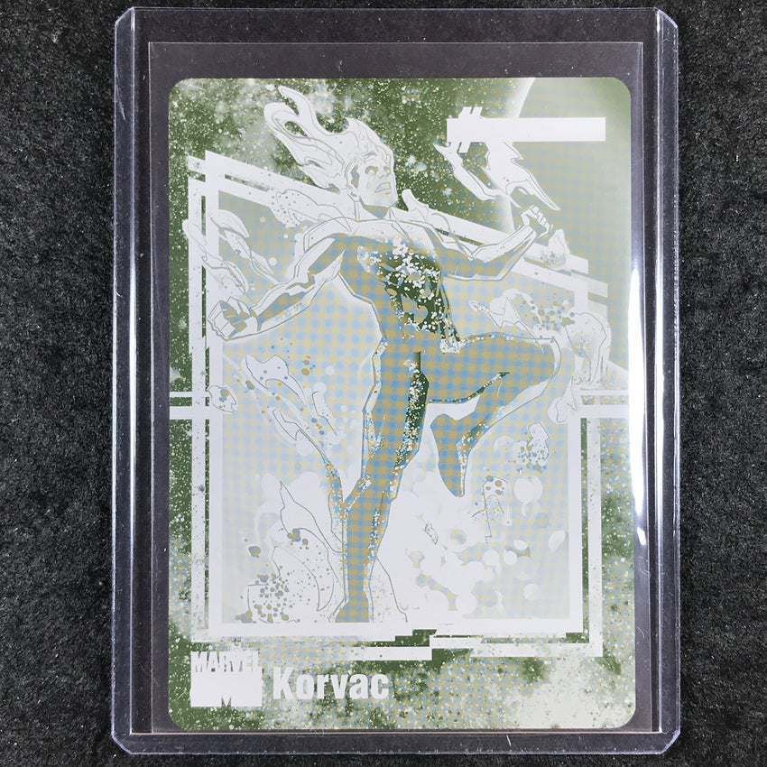 2024 Marvel Renditions Spider-Man KORVAC Yellow Printing Plate 1/1 #3