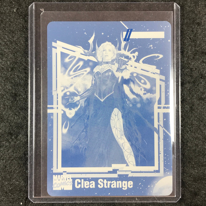 2024 Marvel Renditions Spider-Man CLEA STRANGE Cyan Printing Plate 1/1 #85