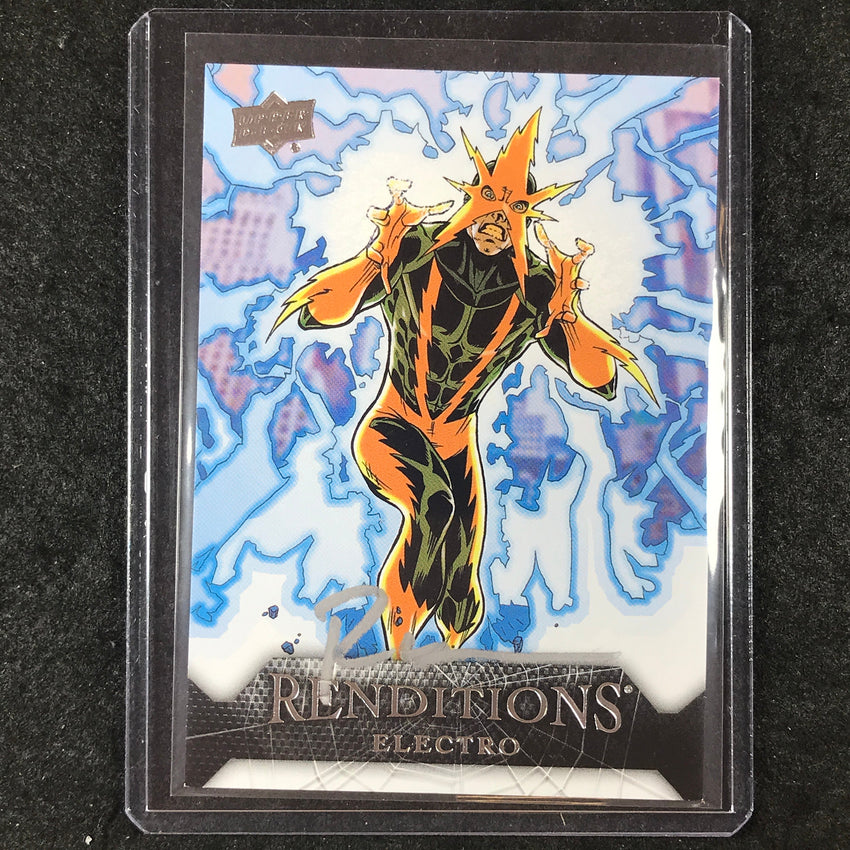 2024 Marvel Renditions Spider-Man ELECTRO RAY-ANTHONY HEIGHT Artist Auto 47/65