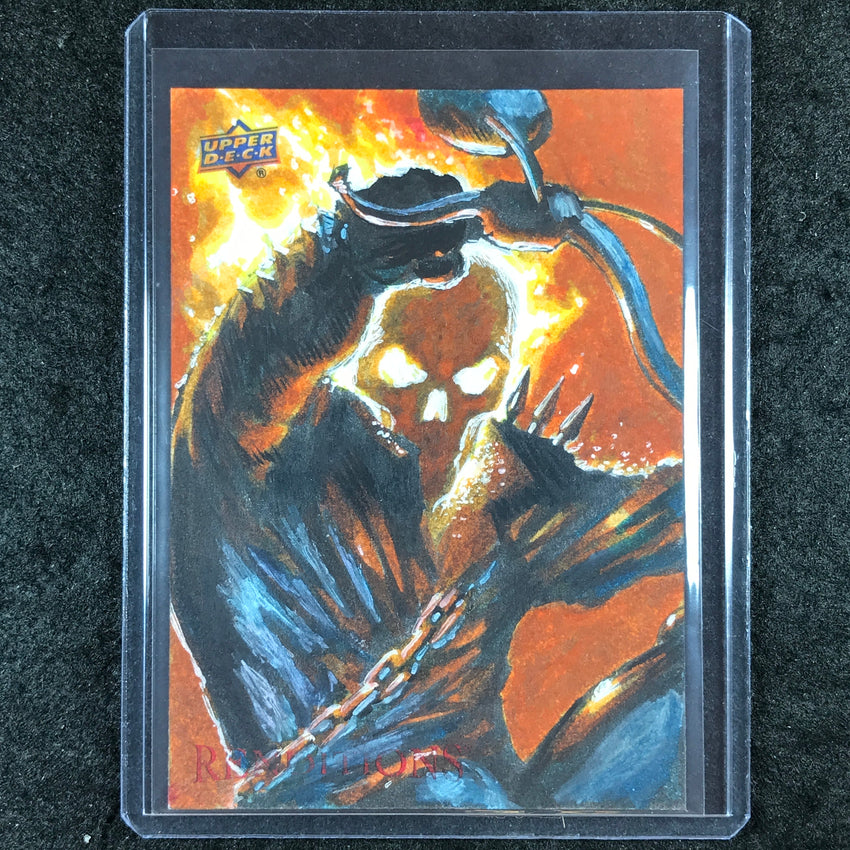 2024 Marvel Renditions Spider-Man GHOST RIDER Artist Sketch KEITH FRANKLIN