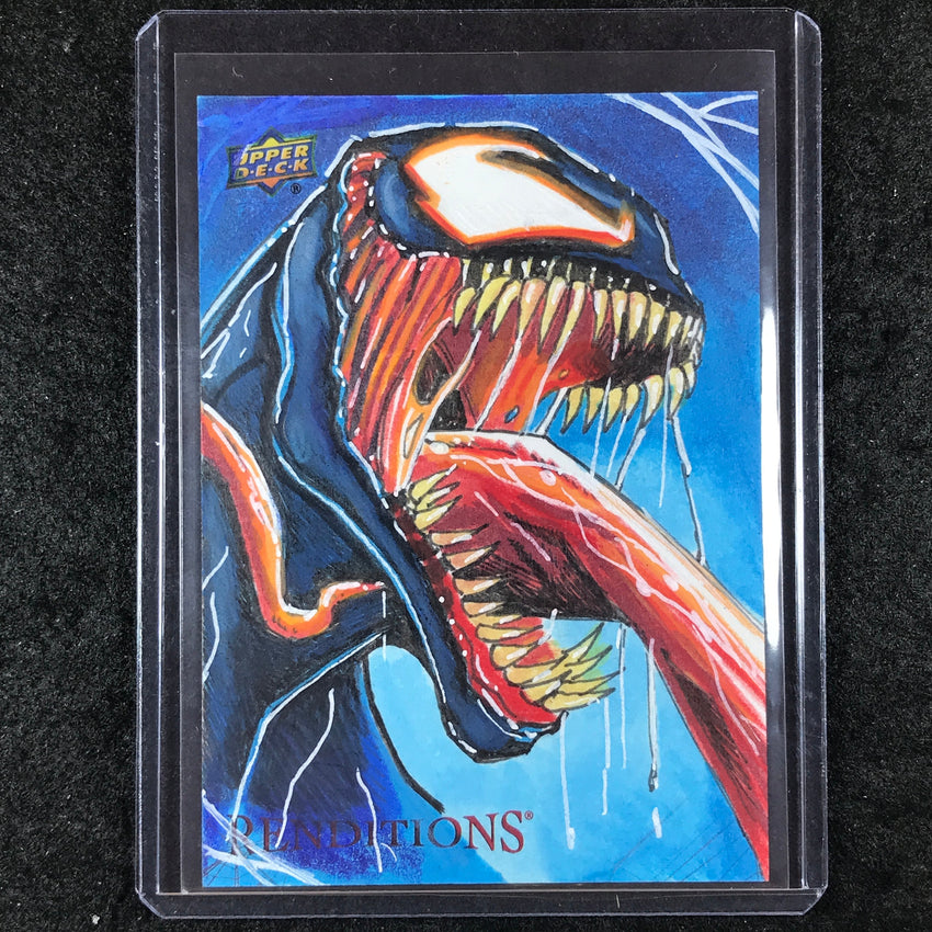 2024 Marvel Renditions Spider-Man VENOM Artist Sketch ANDREW PLACE