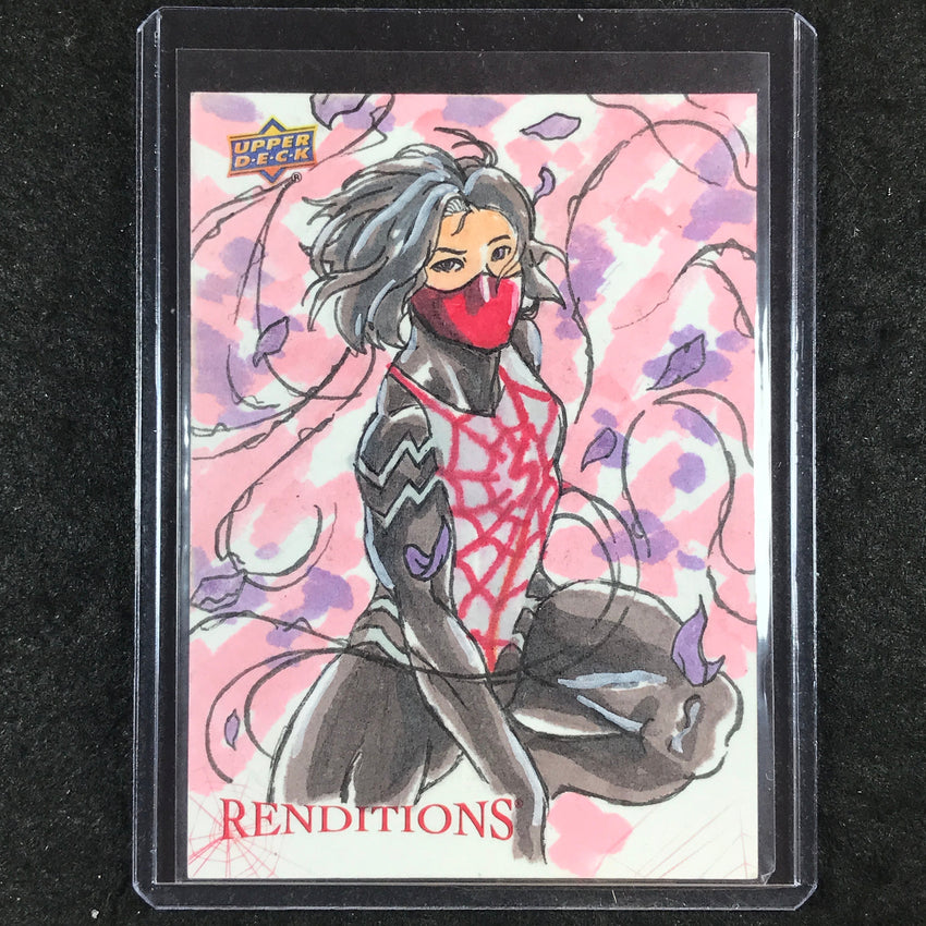 2024 Marvel Renditions Spider-Man SILK Artist Sketch ERNST HILAIRE JR.