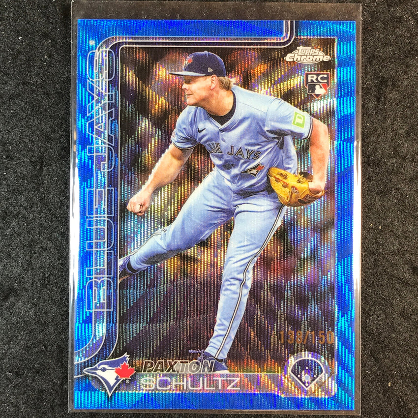 2025 Topps Chrome Update MLB PAXTON SCHULTZ Rookie Blue Wave 138/150 #101