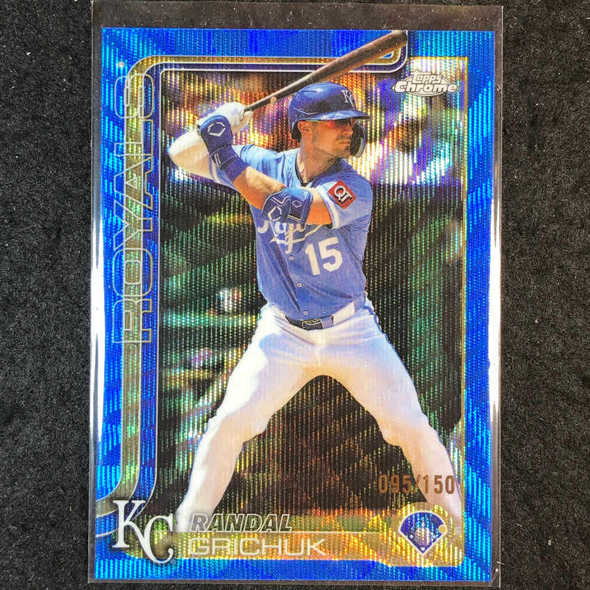 2025 Topps Chrome Update MLB RANDAL GRICHUK Blue Wave 95/150 #158