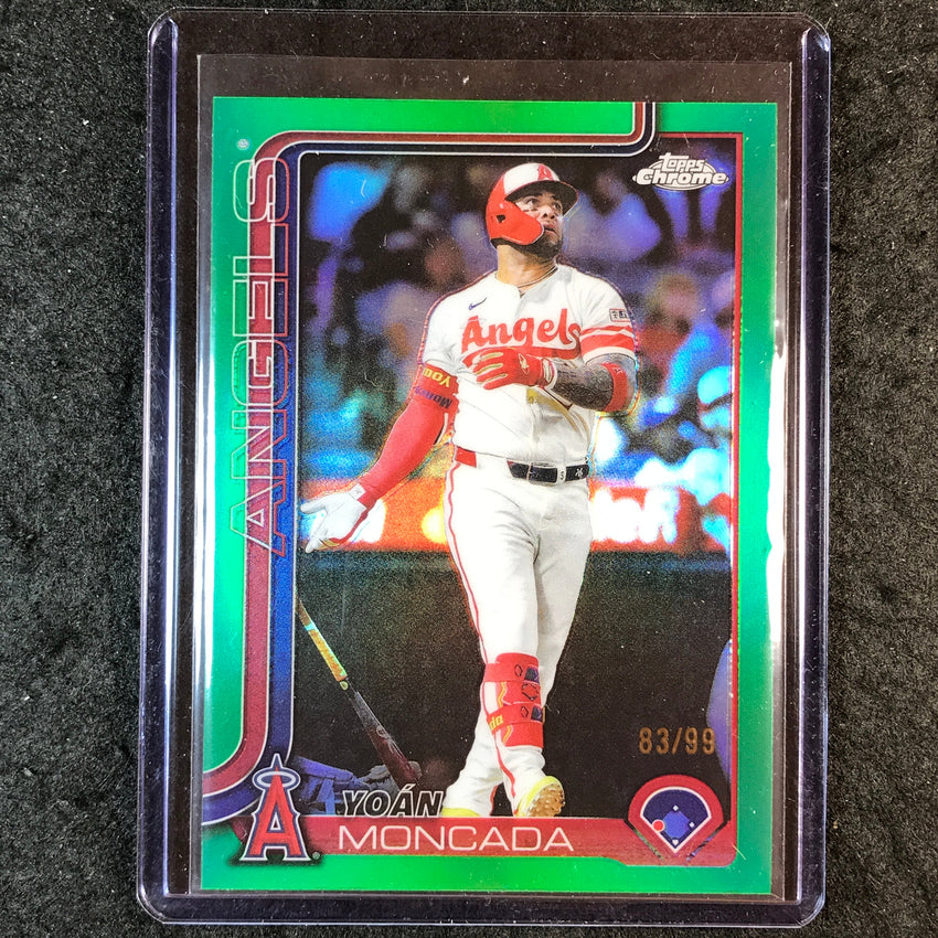 2025 Topps Chrome Update MLB YOAN MONCADA Base Green 83/99 #22