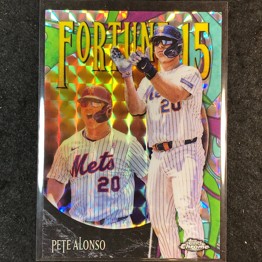 2025 Topps Chrome Update MLB PETE ALONSO Fortune 15 Geometric #9