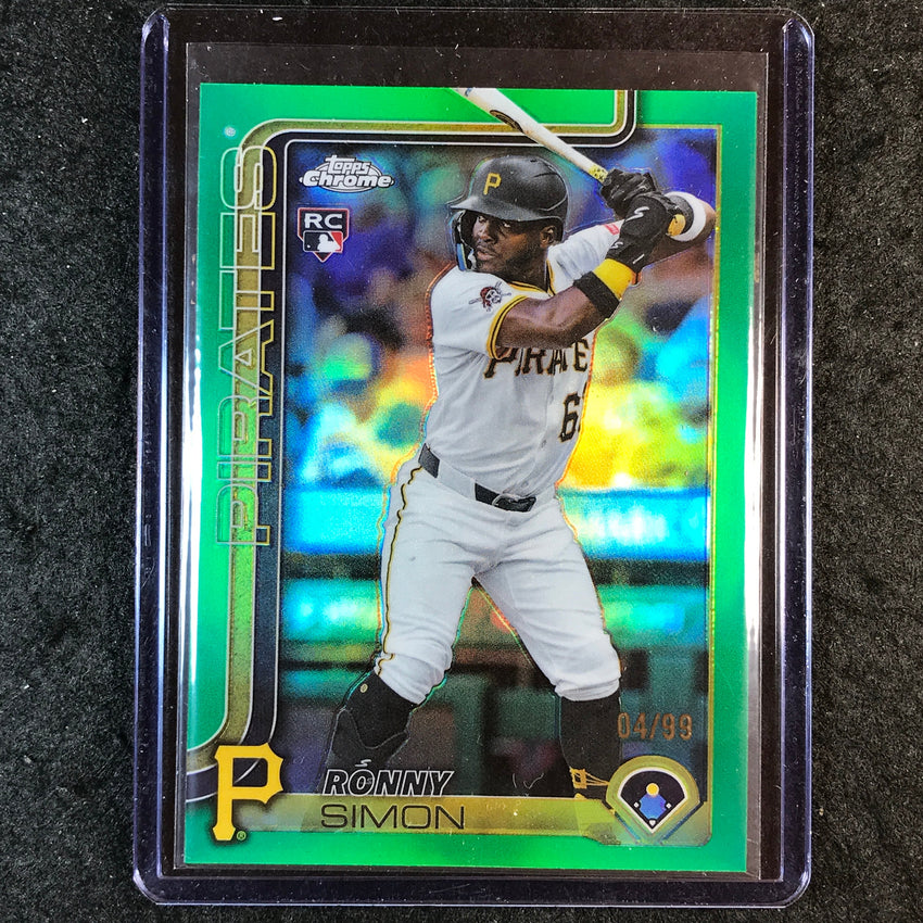 2025 Topps Chrome Update MLB RONNY SIMON Rookie Base Green 4/99 #35