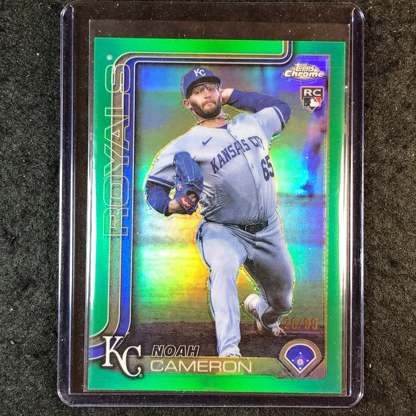 2025 Topps Chrome Update MLB NOAH CAMERON Rookie Base Green 26/99 #69