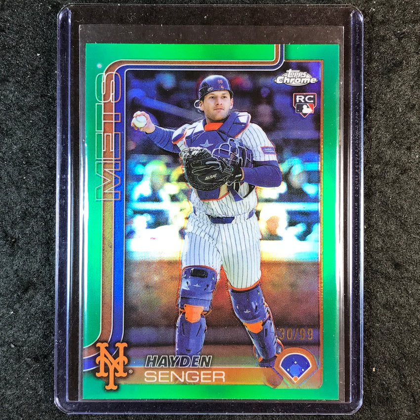 2025 Topps Chrome Update MLB HAYDEN SENGER Rookie Base Green 30/99 #128