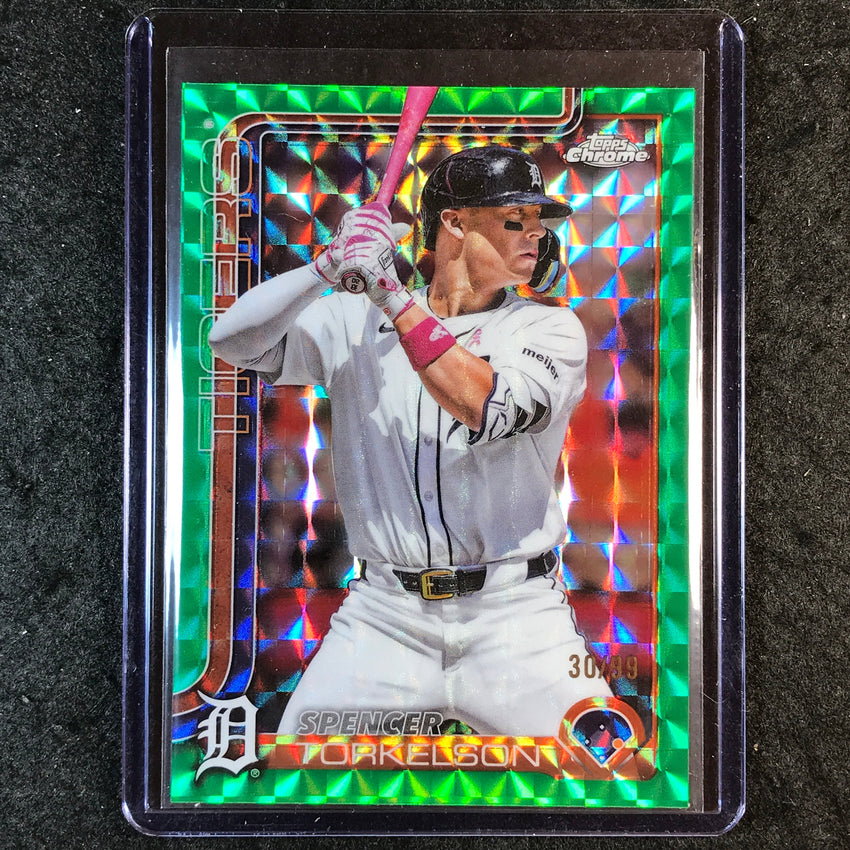 2025 Topps Chrome Update MLB SPENCER TORKELSON Green Geometric 30/99 #27