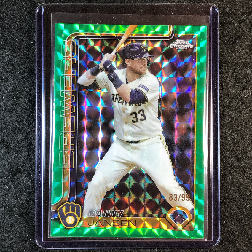 2025 Topps Chrome Update MLB DANNY JANSEN Green Geometric 83/99 #122