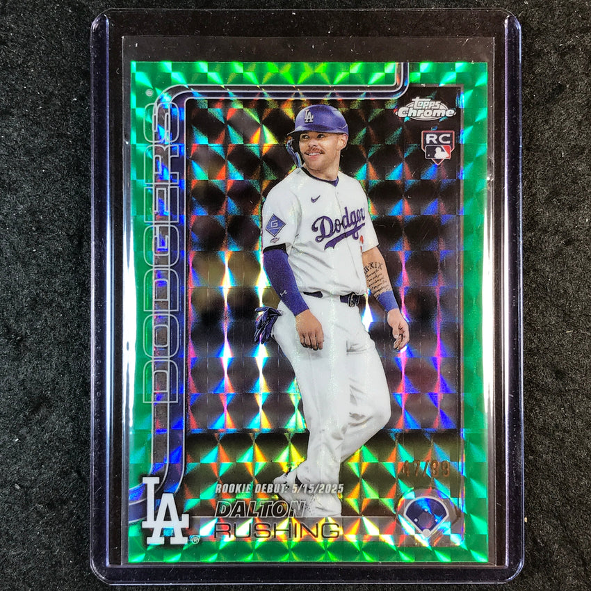 2025 Topps Chrome Update MLB DALTON RUSHING Rookie Green Geometric 47/99 #151