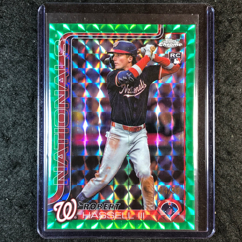 2025 Topps Chrome Update ROBERT HASSELL III Rookie Green Geometric 24/99 #154
