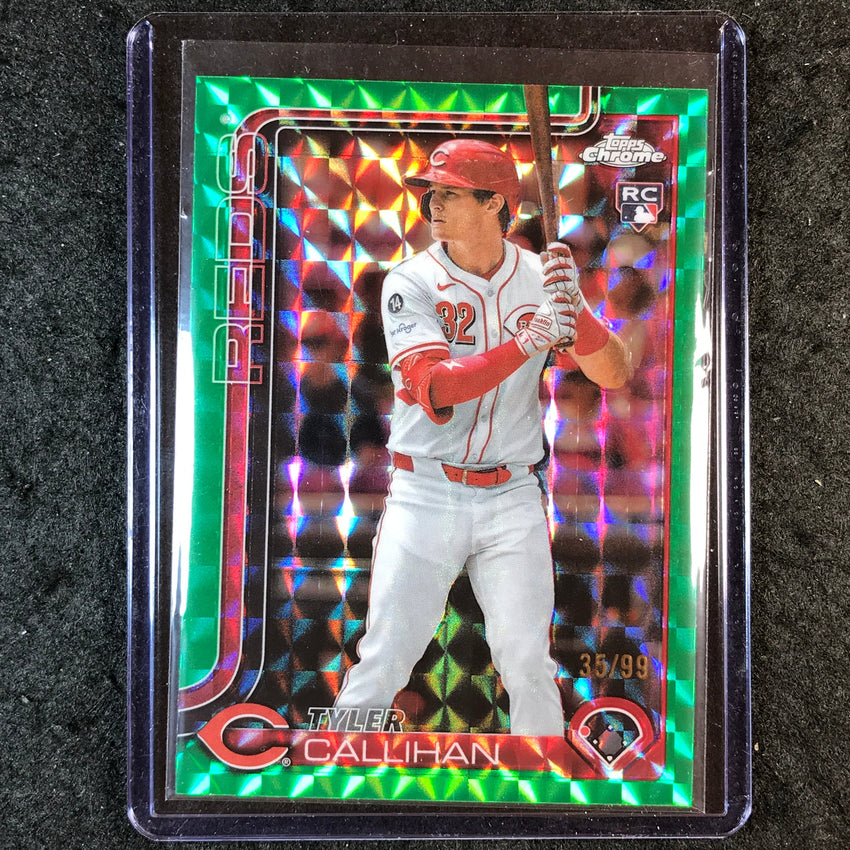 2025 Topps Chrome Update MLB TYLER CALLIHAN Rookie Green Geometric 35/99 #156