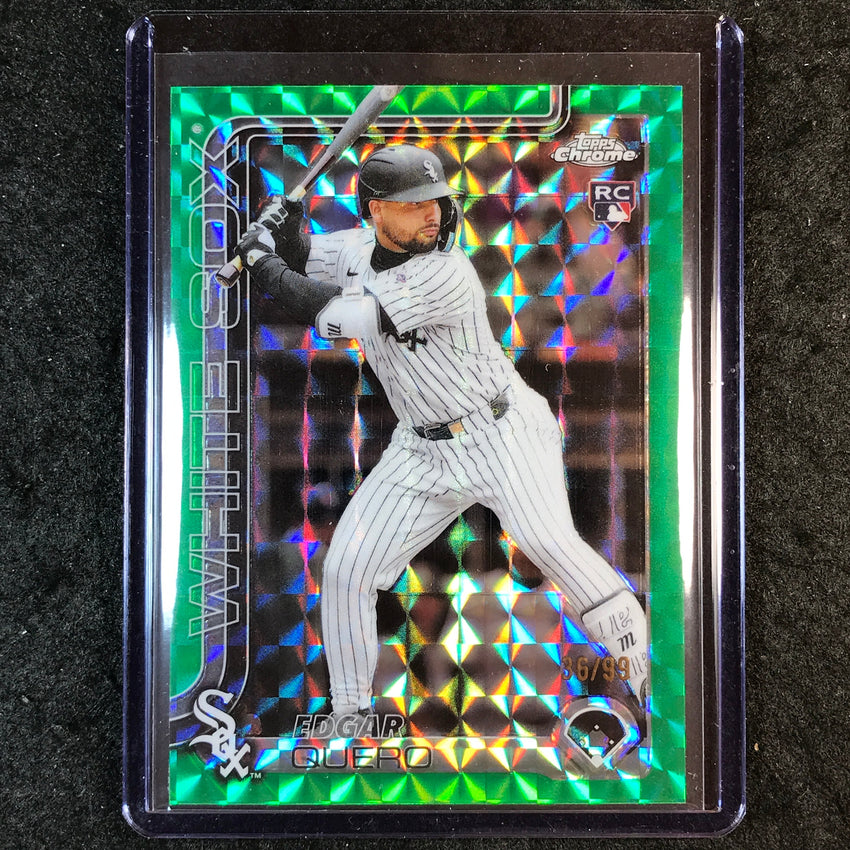2025 Topps Chrome Update MLB EDGAR QUERO Rookie Green Geometric 36/99 #165