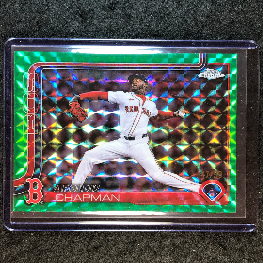 2025 Topps Chrome Update MLB AROLDIS CHAPMAN Green Geometric 47/99 #191