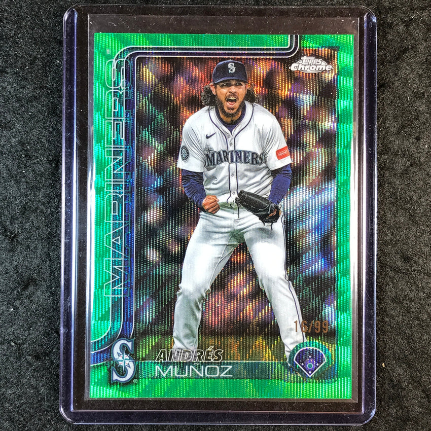 2025 Topps Chrome Update MLB ANDRES MUNOZ Green Wave 16/99 #108