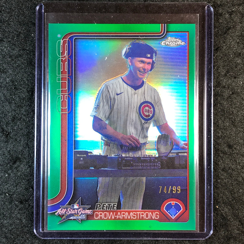 2025 Topps Chrome Update PETE CROW-ARMSTRONG All-Star Game Green Variation 74/99