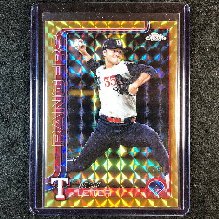 2025 Topps Chrome Update MLB JACK LEITER Gold Geometric 37/50 #42