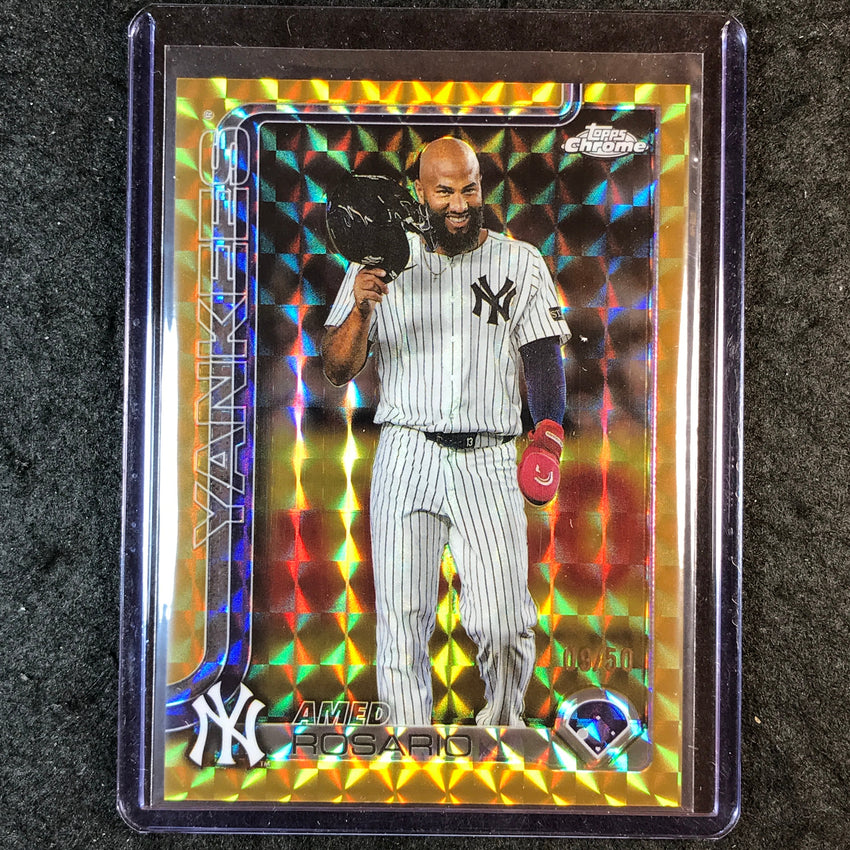 2025 Topps Chrome Update MLB AMED ROSARIO Gold Geometric 9/50 #51