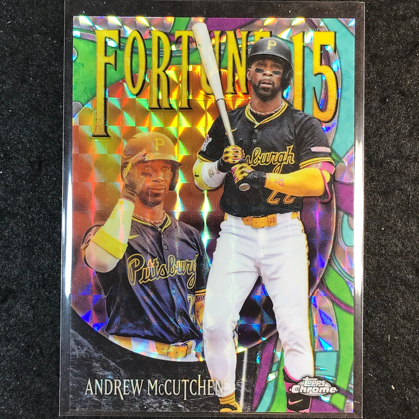 2025 Topps Chrome Update MLB ANDREW MCCUTCHEN Fortune 15 Geometric #17