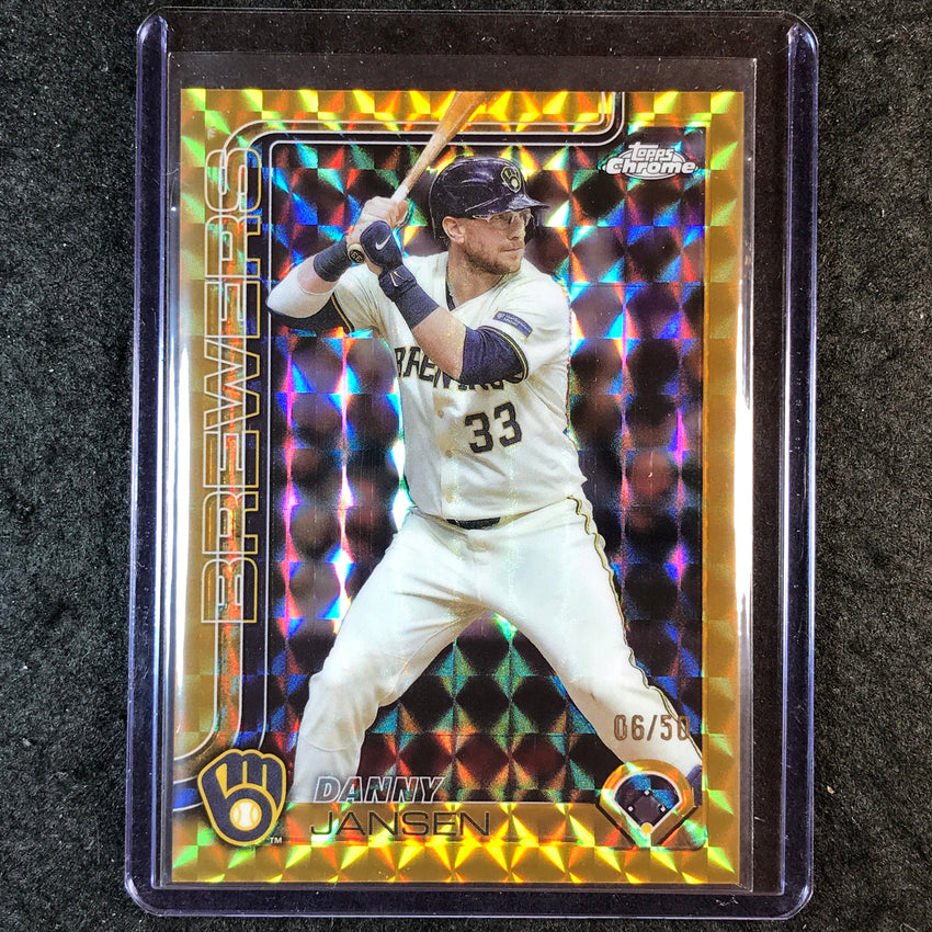 2025 Topps Chrome Update MLB DANNY JANSEN Gold Geometric 6/50 #122