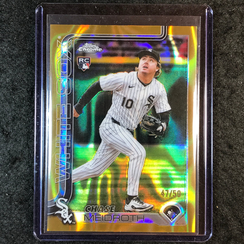 2025 Topps Chrome Update MLB CHASE MEIDROTH Rookie Gold Lava 47/50 #75