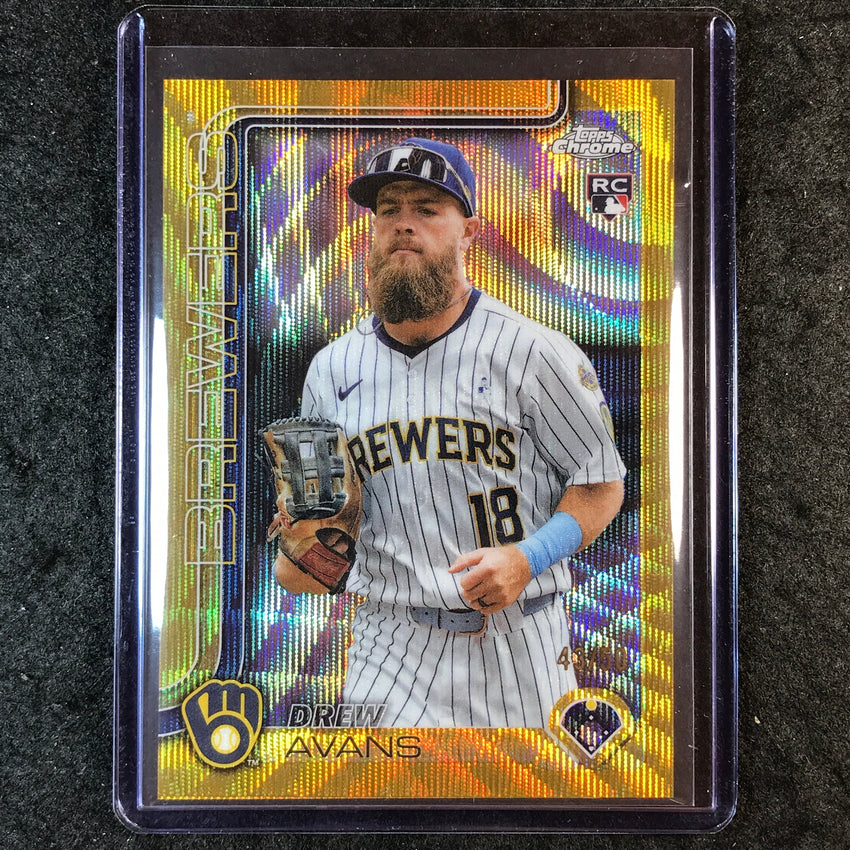2025 Topps Chrome Update MLB DREW AVANS Rookie Gold Wave 43/50 #47